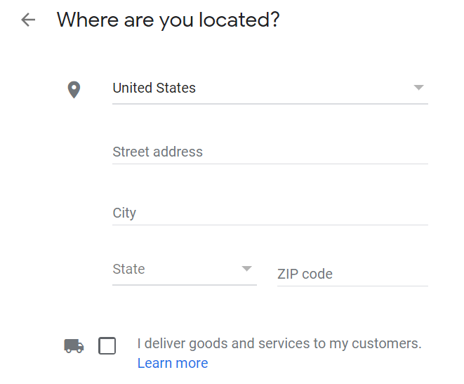 screenshot of Google Business